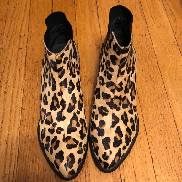 Steve Madden Shoes - Leopard booties genuine calf hair
